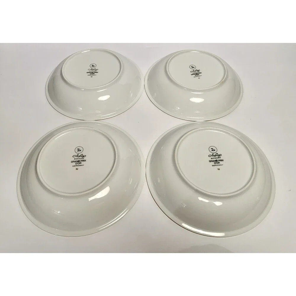 Arzberg Germany Dessert/Salad Bowl Gold Rim Set Of 4 Vintage